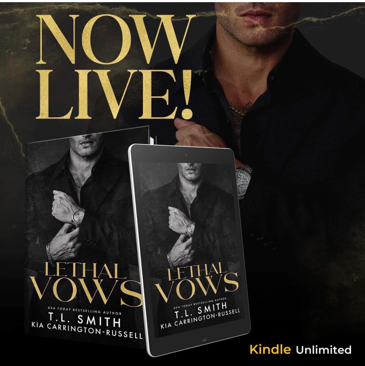 KimKazawic's tweet image. Look what’s live 😍😍

It’s time. 😍 We’re so excited to finally bring you this book. We had an absolute blast writing Crue &amp;amp; Rya and now we can’t wait to hear what you think! 

𝐋𝐄𝐓𝐇𝐀𝐋 𝐕𝐎𝐖𝐒 is now available and you can #readfree on kindle unlimited. Happy Reading