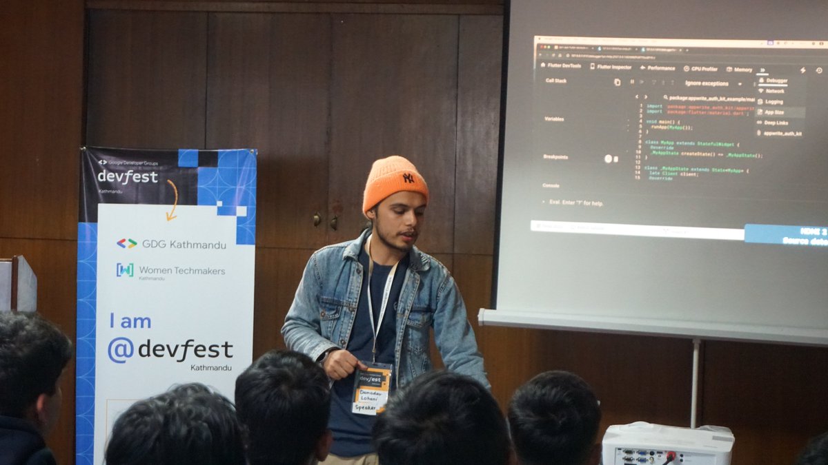 gdgkathmandu's tweet photo. Dart and Flutter DevTools extension by Damodar Lohaniโจโจ
How has the DevTools extension transformed your workflow? ๐คฏ
#GDG #DevFest23 #devfest2023 #gdgkathmandu #flutter #devtools #dart https://t.co/q9xGZFm91F
