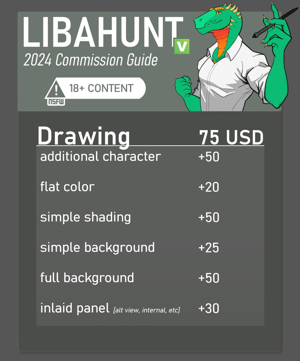 C0mlsslons are open! Please see my most recent FA post (link in bio) for the submission form, ToS, and more. I look forward to seeing your ideas for what I will draw!