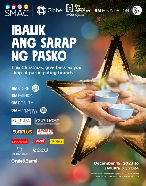 Give back while you shop: Unwrap the joy of sharing as SMAC supports Hapag Movement - wheresrr.com/2023/12/29/bus…

#WheresRR #globe #smac #hapagmovement #latest #news #newest #update