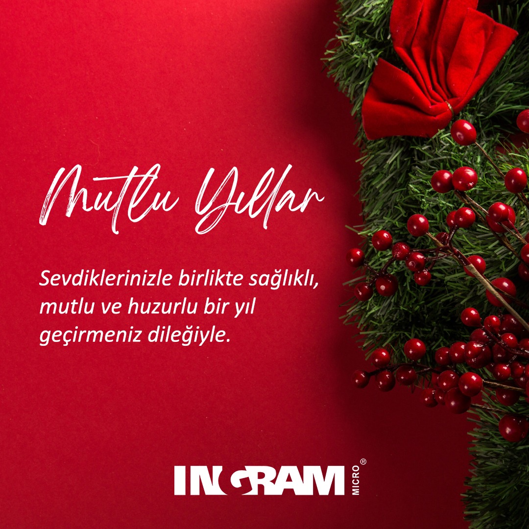 ingrammicrotr's tweet photo. Sevdiklerinize birlikte sağlıklı, mutlu ve huzurlu bir yıl geçirmeniz dileğiyle...

#ingrammicro https://t.co/PCEjZqAuwg