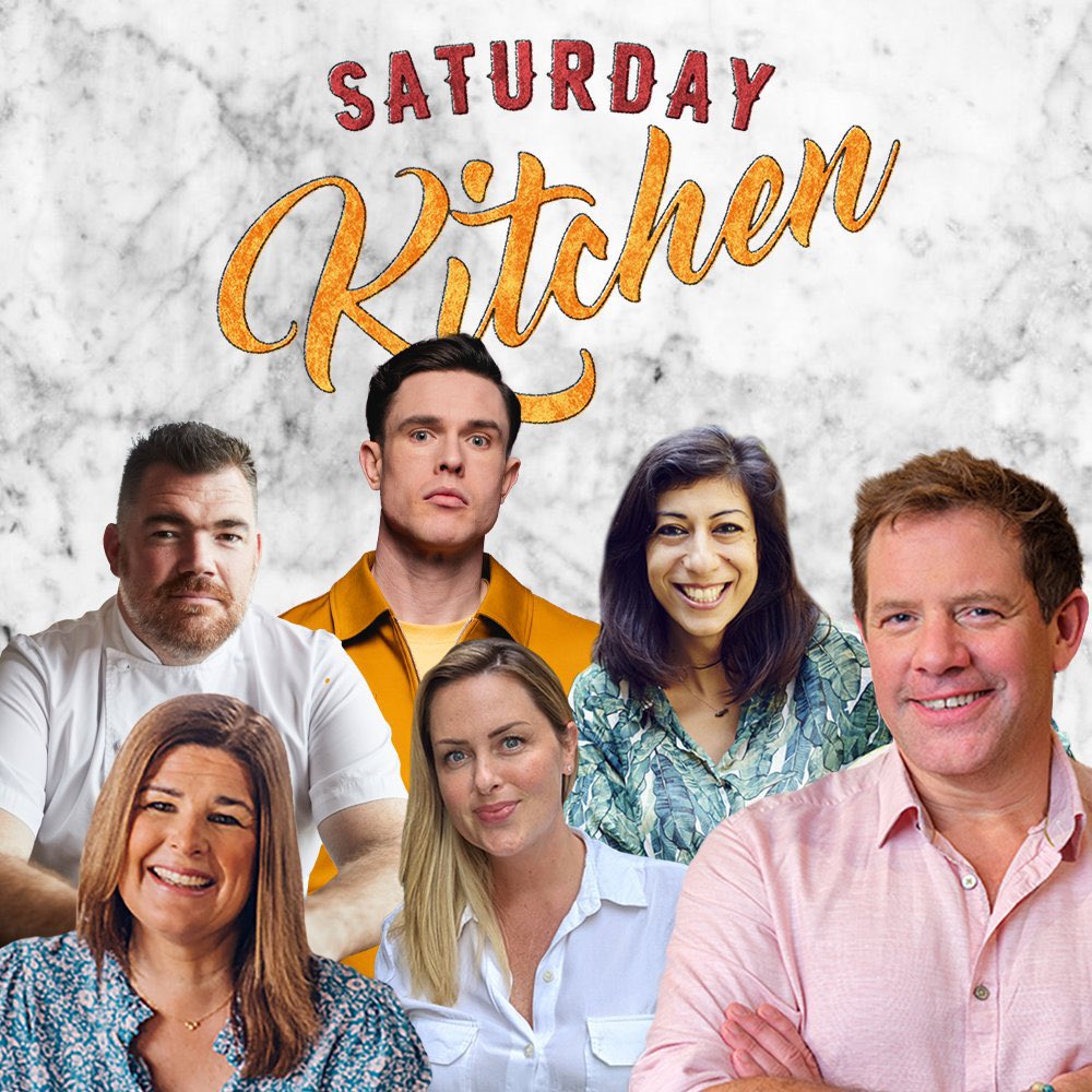 SaturdayKitchen (@saturdaykitchen) on Twitter photo We’re throwing a NYE EVE Party!✨🍾
Join us at 10am tomorrow as we fill the studio with party vibes and these party people #GeorginaHayden, <a href="/NathanOutlaws/">Nathan Outlaw's</a>, <a href="/58andco/">58 and CO.</a>, <a href="/knackeredmutha/">Helen McGinn</a> & <a href="/EdGambleComedy/">Ed Gamble</a>!🥳
#SaturdayKitchen with <a href="/matt_tebbutt/">Matt Tebbutt</a> on <a href="/BBCOne/">BBC One</a> & <a href="/BBCiPlayer/">BBC iPlayer</a> at 10am! 🎉 We’re throwing a NYE EVE Party!✨🍾
Join us at 10am tomorrow as we fill the studio with party vibes and these party people #GeorginaHayden, <a href="/NathanOutlaws/">Nathan Outlaw's</a>, <a href="/58andco/">58 and CO.</a>, <a href="/knackeredmutha/">Helen McGinn</a> & <a href="/EdGambleComedy/">Ed Gamble</a>!🥳
#SaturdayKitchen with <a href="/matt_tebbutt/">Matt Tebbutt</a> on <a href="/BBCOne/">BBC One</a> & <a href="/BBCiPlayer/">BBC iPlayer</a> at 10am! 🎉