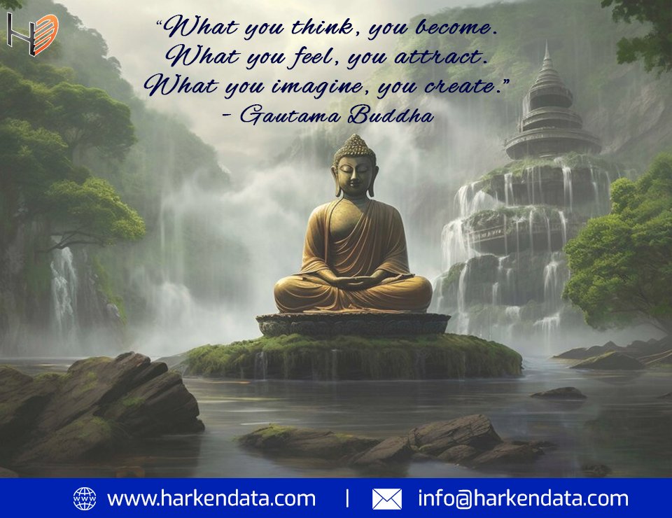 Harkendata's tweet photo. “What you think, you become. What you feel, you attract. What you imagine, you create.” - Gautama Buddha
#gautamabuddha #buddha #think #create #attract #youcreate #fridayvibes #fridaymood #harkendata #motivation #buddhaquotes https://t.co/nfr03AbsLE