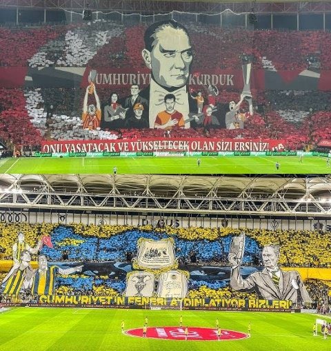 YURTTA SULH, CİHANDA SULH
 Dünyanın en masum ve en güzel sözüdür.
GAZİ  #MustafaKemalATATÜRK  üzerinden ve İSTİKLAL MARSIMIZ  üzerinden pazarlık olmaz
   #GSvsFB sizler Atatürk’ün çocuklarısınız çıkmayın sahaya ve dönün cennet vatana