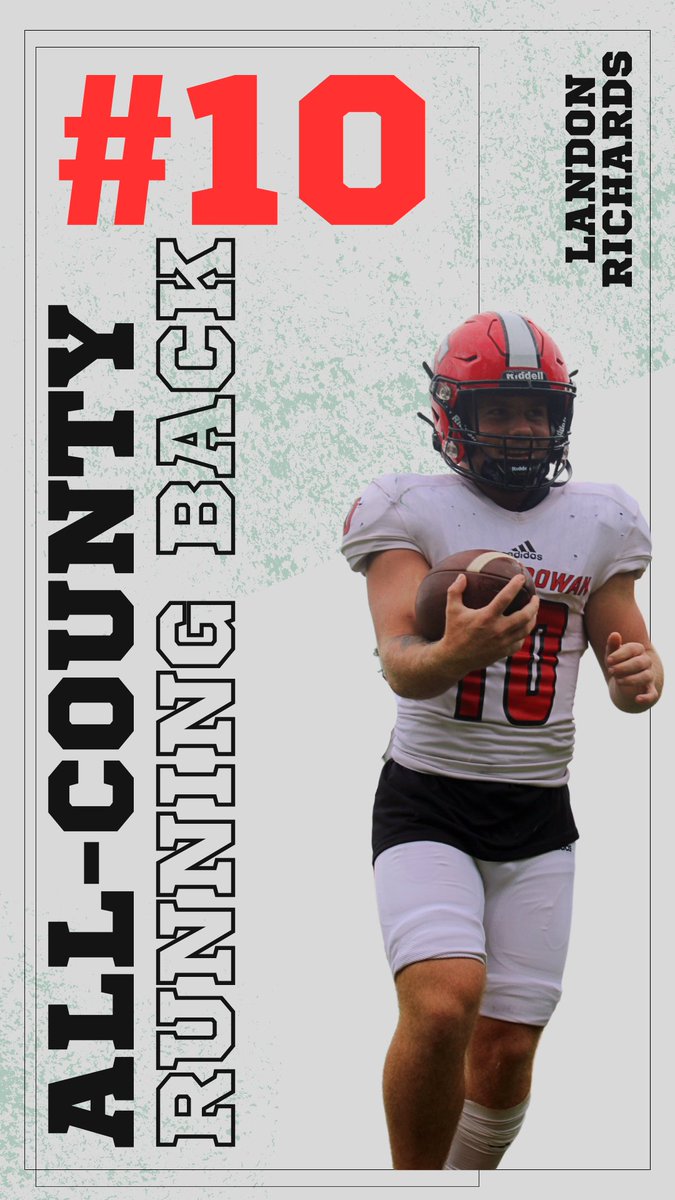 Big shout out to our All-County winners: <a href="/AlexFurr18/">Alex Furr</a> <a href="/James_Ritchie07/">James Ritchie</a> <a href="/RyanWalden62/">Ryan Walden</a> and <a href="/landon_r10SR/">Landon richards</a> . Landon had the first 1,000 yard rushing season for South since 2009!