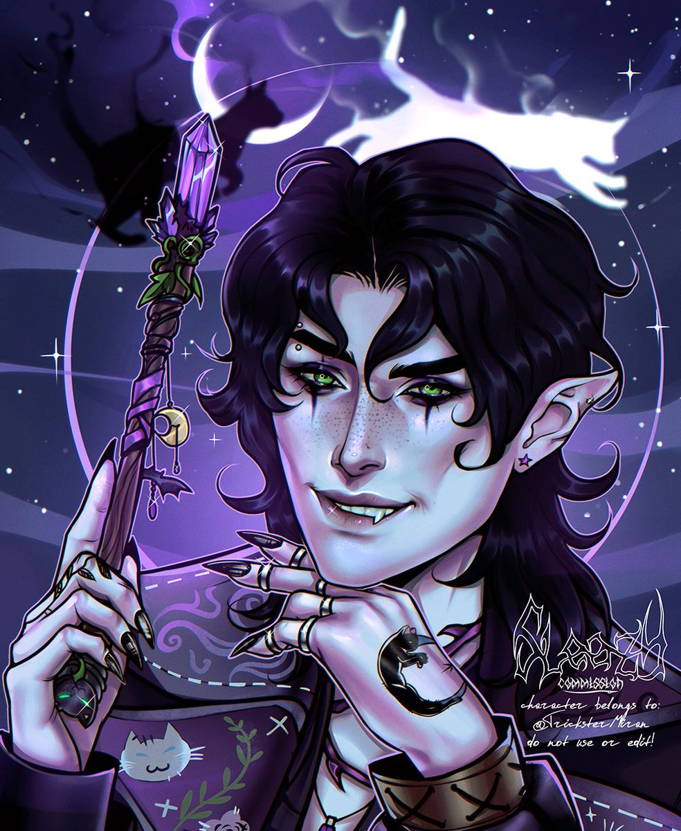 Art with character Miran Mooncaster 🌙