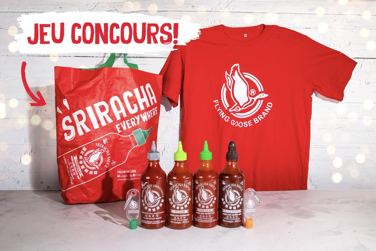 Sriracha_FR's tweet image. Il n'est pas trop tard pour mettre la main sur le lot de cadeaux de ce mois-ci.

N'oubliez pas de FOLLOW + RT pour avoir une chance de #GAGNER cette sélection de goodies Flying Goose !

Les conditions générales de vente s'appliquent : bit.ly/FG-Twitter-FR