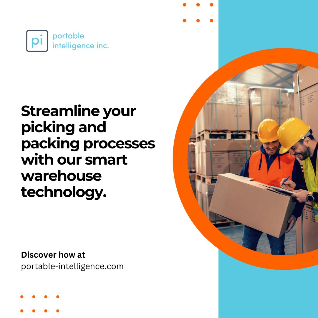 PortableIntel's tweet image. Streamline your picking and packing processes with our smart warehouse technology. #WarehouseEfficiency #SmartPicking