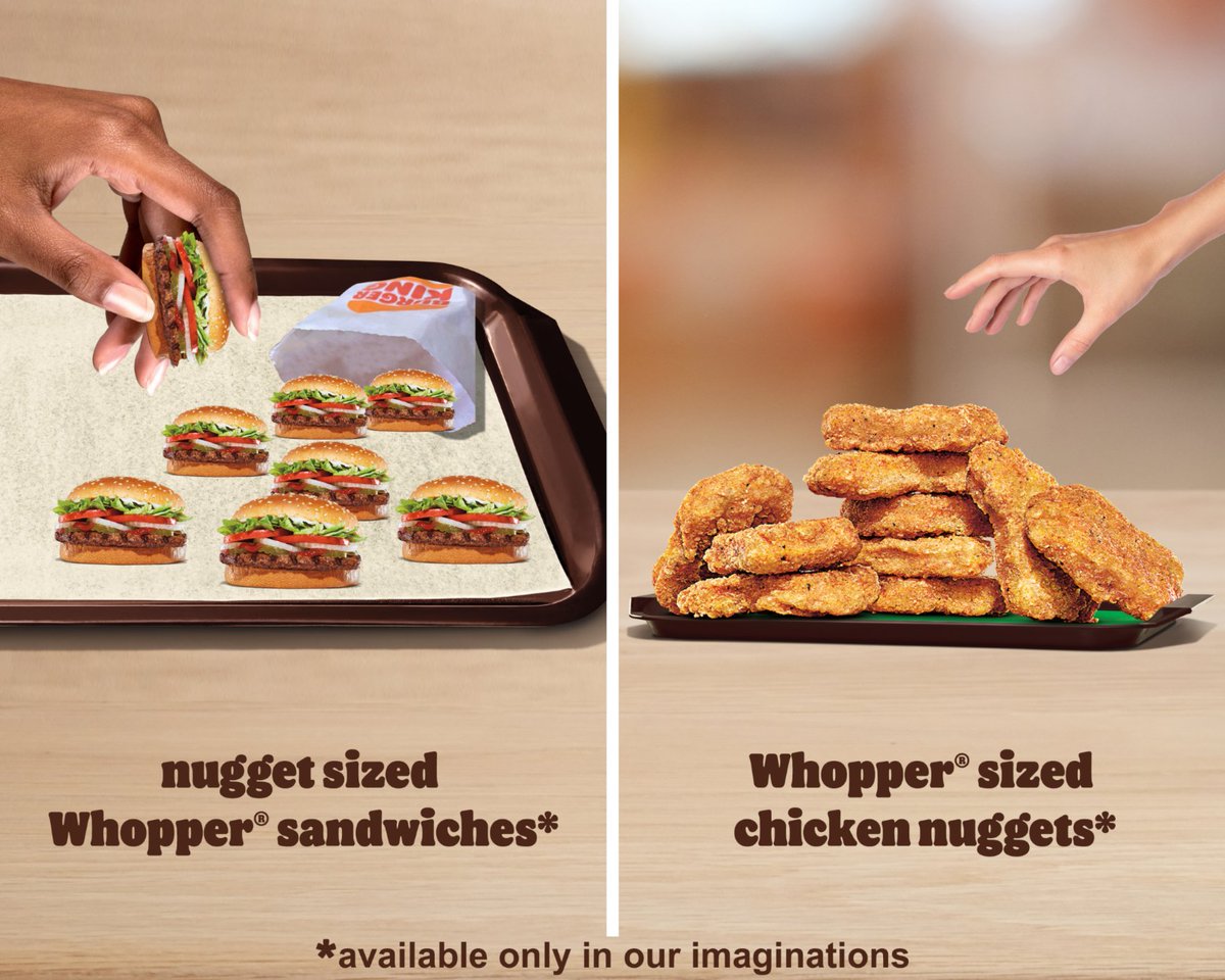 BurgerKing's tweet image. what would you rather eat?