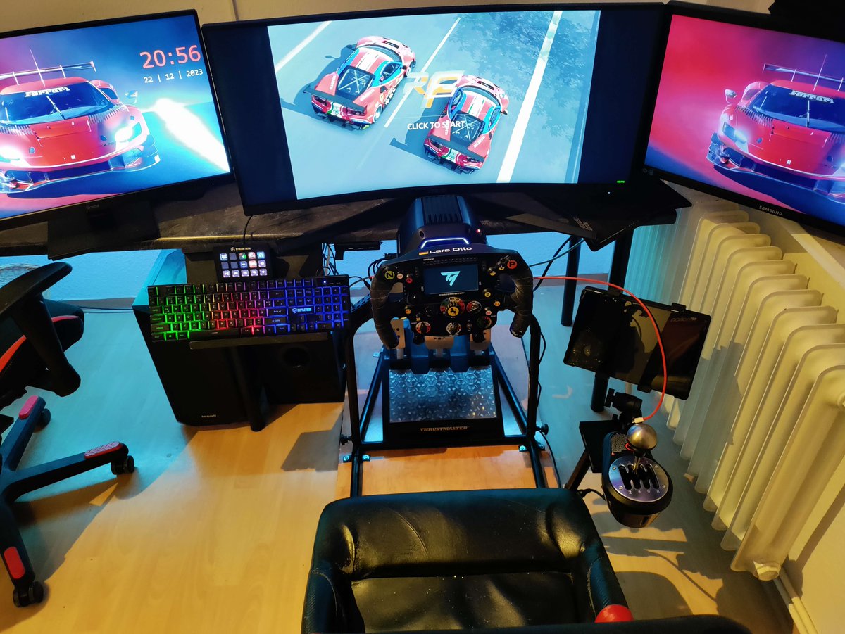 TMThrustmaster's tweet image. It's the last #FriendFriday of 2023! 

Thanks to Lars Otto (@Hawke781) for sending those photos 🔥Do not hesitate to send us yours if you want to be featured 📸

◾Featured setup: T818 servo base / Formula Wheel Add-On Ferrari SF1000 Edition / TH8A SHIFTER ADD-ON / T-LCM PEDALS