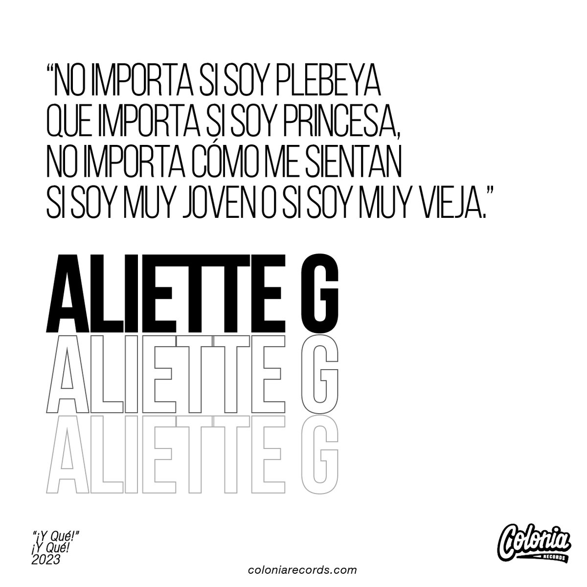 De último viernes del año vamos a recordar con <a href="/aliette_g/">Aliette_G</a> que a las mujeres en las calles no se les dice nada... 
#SomosColonia #SomosMúsica #MúsicaColombianaParaElMundo
