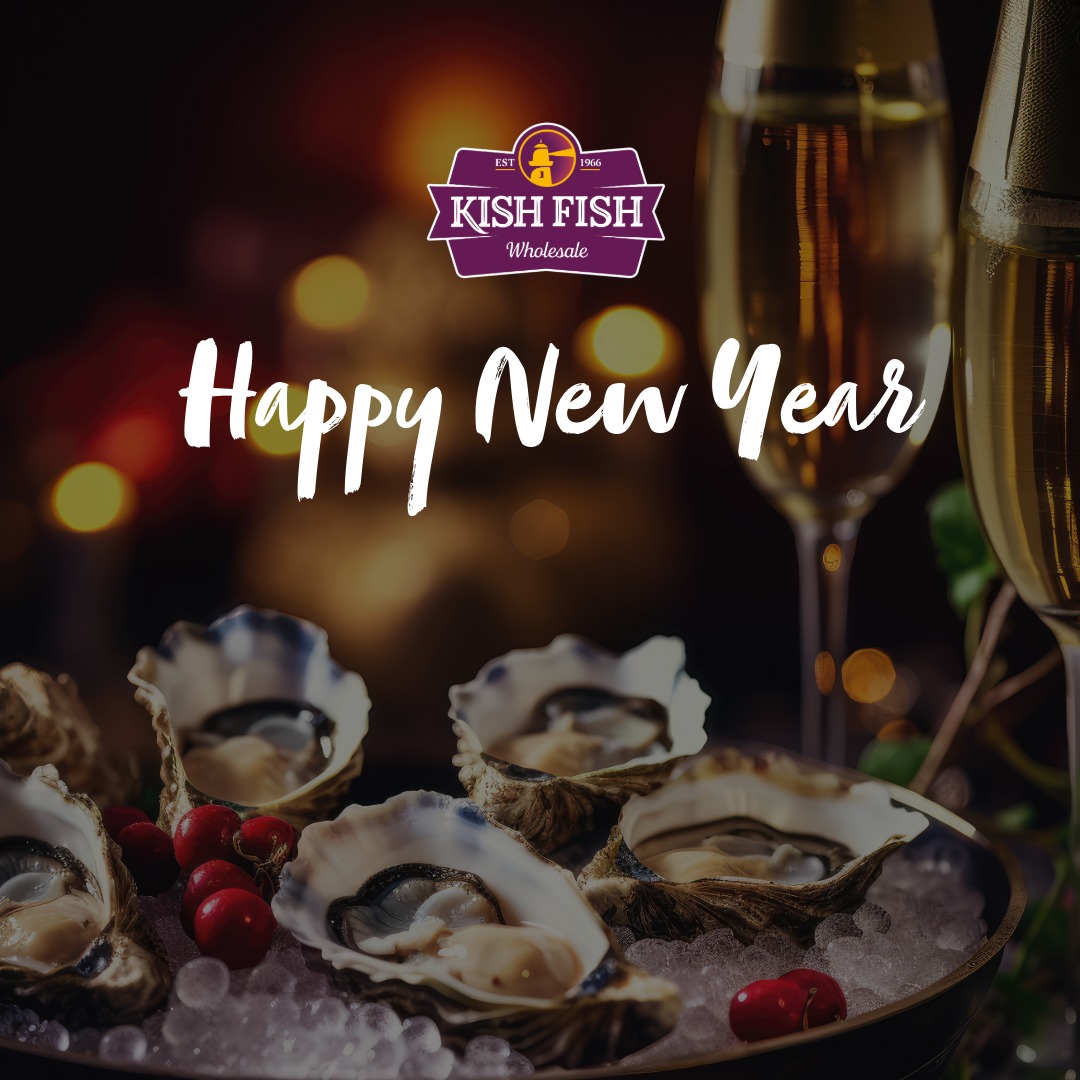 🎉🐟🌊 Bringing you oceans of joy, the Kish Fish Team wishes you a Happy New Year! 🙌🎊 Grateful for our amazing suppliers and loyal customers, we dive into 2024 with endless gratitude. Here's to a year filled with success and abundance! 🐠💙🎣 #AtKishFish #seafood #smokedsalmon