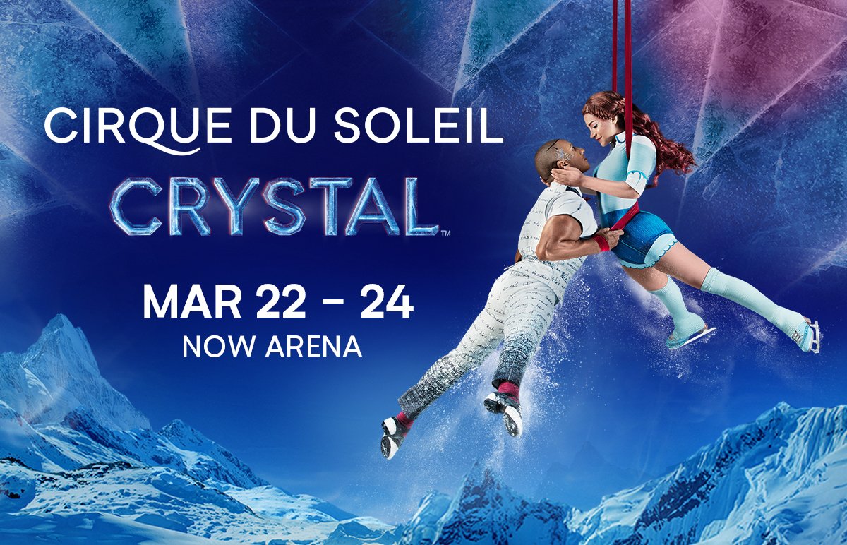 🚨SHOW ANNOUNCEMENT🚨 Cirque du Soleil Crystal is coming to NOW Arena on March 22-24! Tickets go on sale at 10:00 AM on Friday, January 5 at Ticketmaster.com.