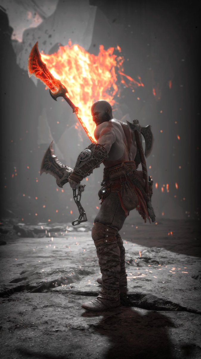 Playing with Fire #GodOfWarRagnarokValhalla #Kratos #SantaMonicaStudio #VP #VPRT #VirtualPhotography #ThePhotoMode #PSshare #PSBlog