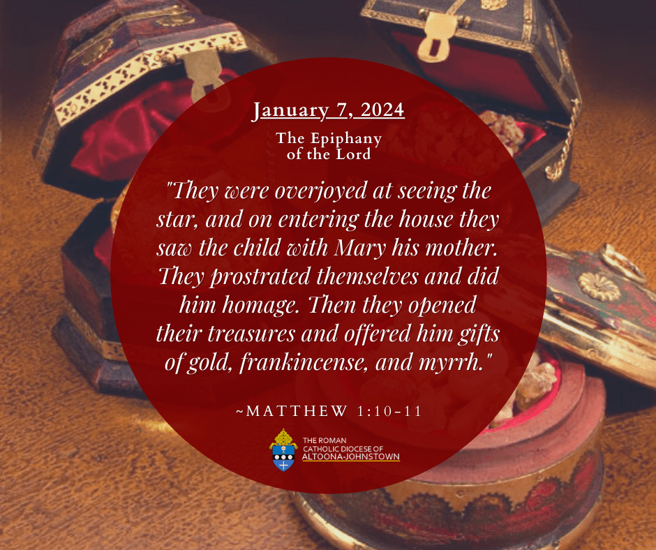 January 7, 2024 - The Epiphany of the Lord

Today's Readings: bible.usccb.org/bible/readings…

The Proclaim! TV Mass is live today at 11:00 AM on WATM ABC 23 and will be rebroadcast tonight at 9:00 PM on Breezeline channel 9.