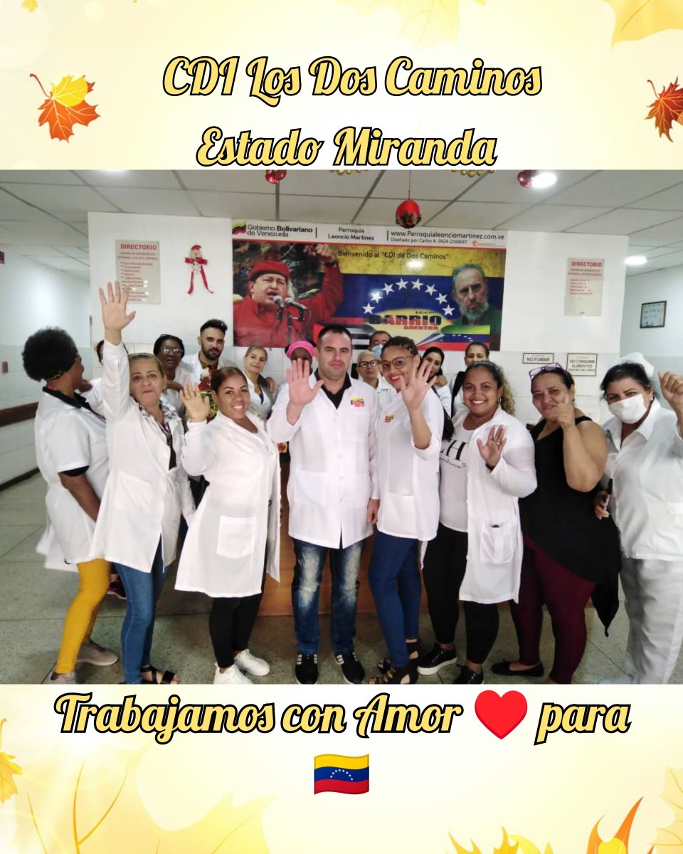 Se realizó el balance anual de trabajo 2023 del CDI Los Dos Caminos. Con la participación del Lic. Vicente Díaz. Funcionario del Centro de Dirección del Estado Miranda 🇻🇪. #EstaEsLaRevolución 
#CubaPorLaVida 
#CubaCoopera 
<a href="/CubaMir_Ven/">Brigada Médica Cubana Estado Miranda</a> 
<a href="/cubacooperaven/">Brigada Médica Cubana en Venezuela</a> 
<a href="/DrYusleivy/">Dr. Yusleivy Martínez</a> 
<a href="/MINSAPCuba/">Ministerio de Salud Pública de Cuba</a>