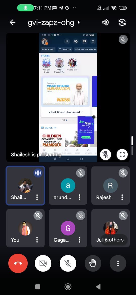 chandandnath's tweet photo. This evening I attended a virtual workshop along with all other #NaMoAppCampaign Convenor’s and CoConvenors of #NorthEast which is headed by Sailesh Pandey Ji. It was a very informative session which helps to add more #ViksitBharatAmbassador via #NaMoApp https://t.co/QU7Kbma7nq
