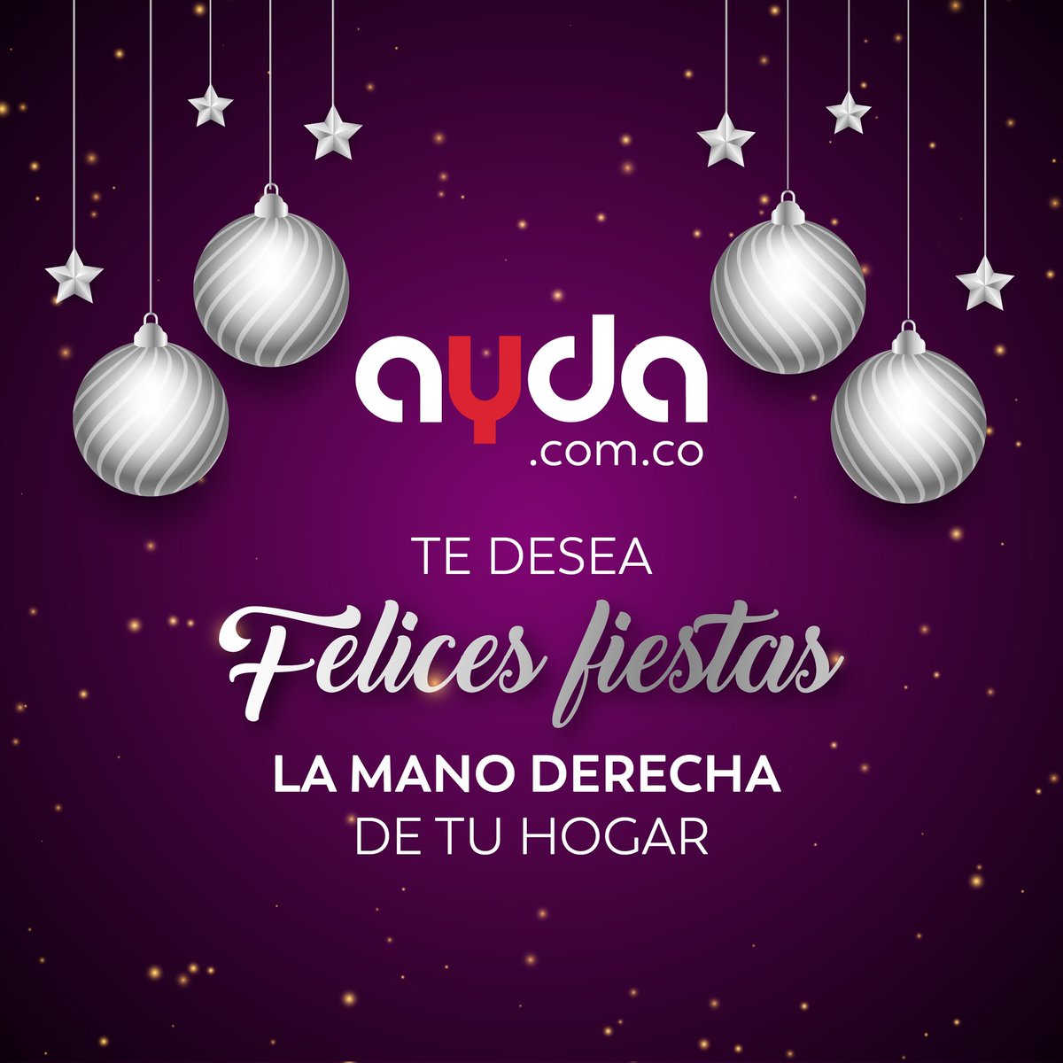 AydaColombia's tweet photo. ¡Que la magia de estas fiestas ilumine tu hogar! En AYDA, queremos hacer de esta temporada un momento inolvidable para ti y tus seres queridos. Celebra con estilo y tranquilidad: ¡deja que nuestros servicios hagan brillar tu espacio! 🎄🌟  #ServiciosAYDA  #AYDATuManoDerecha https://t.co/Gzf8f0pUGl
