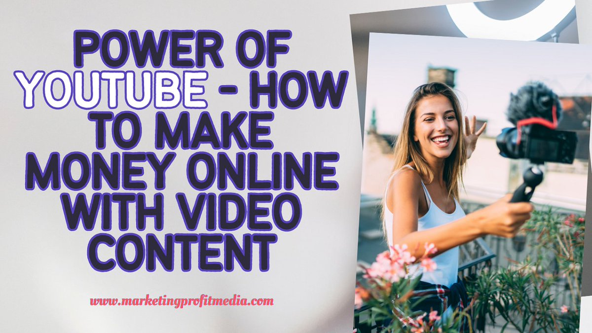 The Power of YouTube – How to Make Money Online with Video Content.
👉marketingprofitmedia.com/money-online-v…
#YouTubeSuccess #VideoContentMonetization #OnlineIncomeTips #CreativeEntrepreneur #YouTubeStrategy #MonetizePassion #DigitalIncome #ContentCreationTips