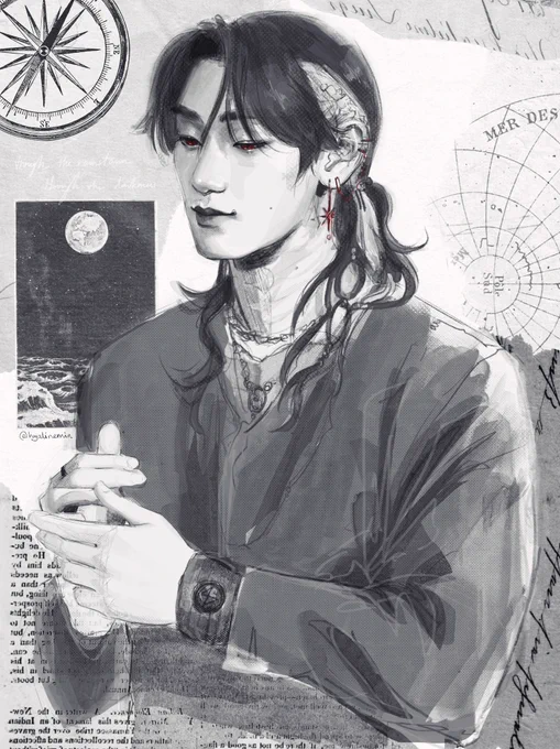 🏴‍☠️✍🏼❤️
#ATEEZfanart #CHOISAN 