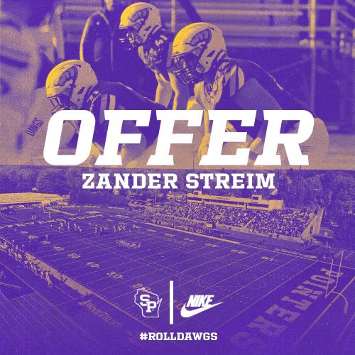 Zander_Streim's tweet photo. After a great visit and call with @CoachVenne and @CoachAArcher I am blessed to have received an offer from @UWSPFootball. https://t.co/stCOKDw7jA