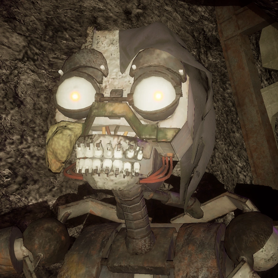 therbayg's tweet image. For research purposes.

I want to hear why people think Mimic is a retcon.

or why Glitchrap and Mimic aren&apos;t the same character.

(and any sort of theories that are along those lines)

Throw me your best evidence!

#FNAF #glitchtrap #mimic