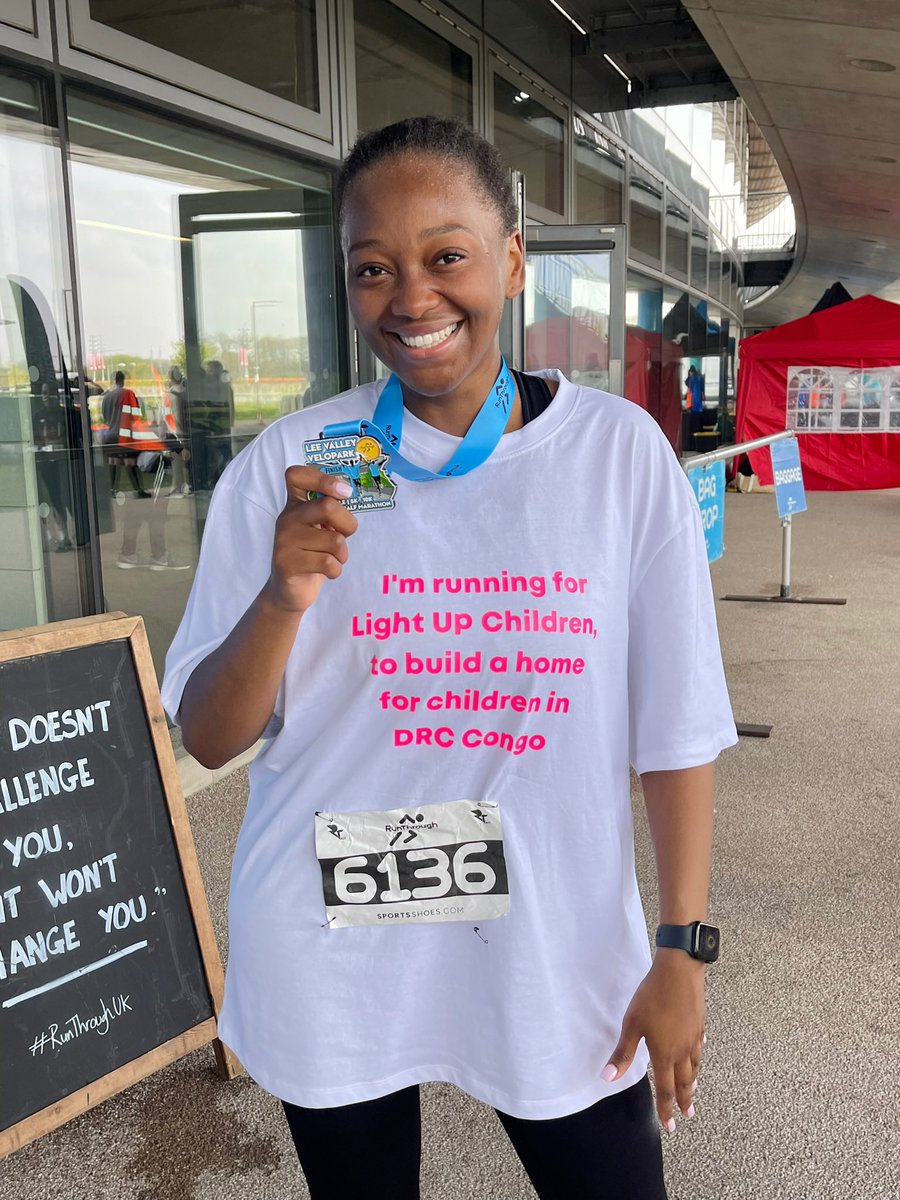 I ran my first ever half marathon to raise funds for my non profit. Proud moment🥹