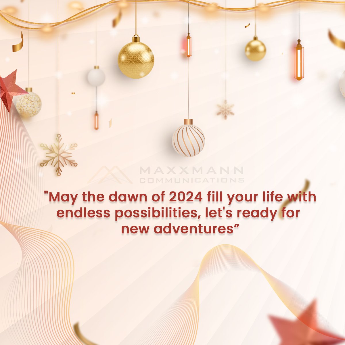 MaxxmannComms's tweet photo. 👉🔥#Wishing you a happy new year! May it be filled with new adventures and good fortunes. 🥳

👝Happy New Year 2024 🤝
#MaxxmannCommunications
#happynewyear #newyear #love #happy #christmas #newyearseve #instagood #merrychristmas #instagram #photography #like #photooftheday https://t.co/i5dRnLKXBL