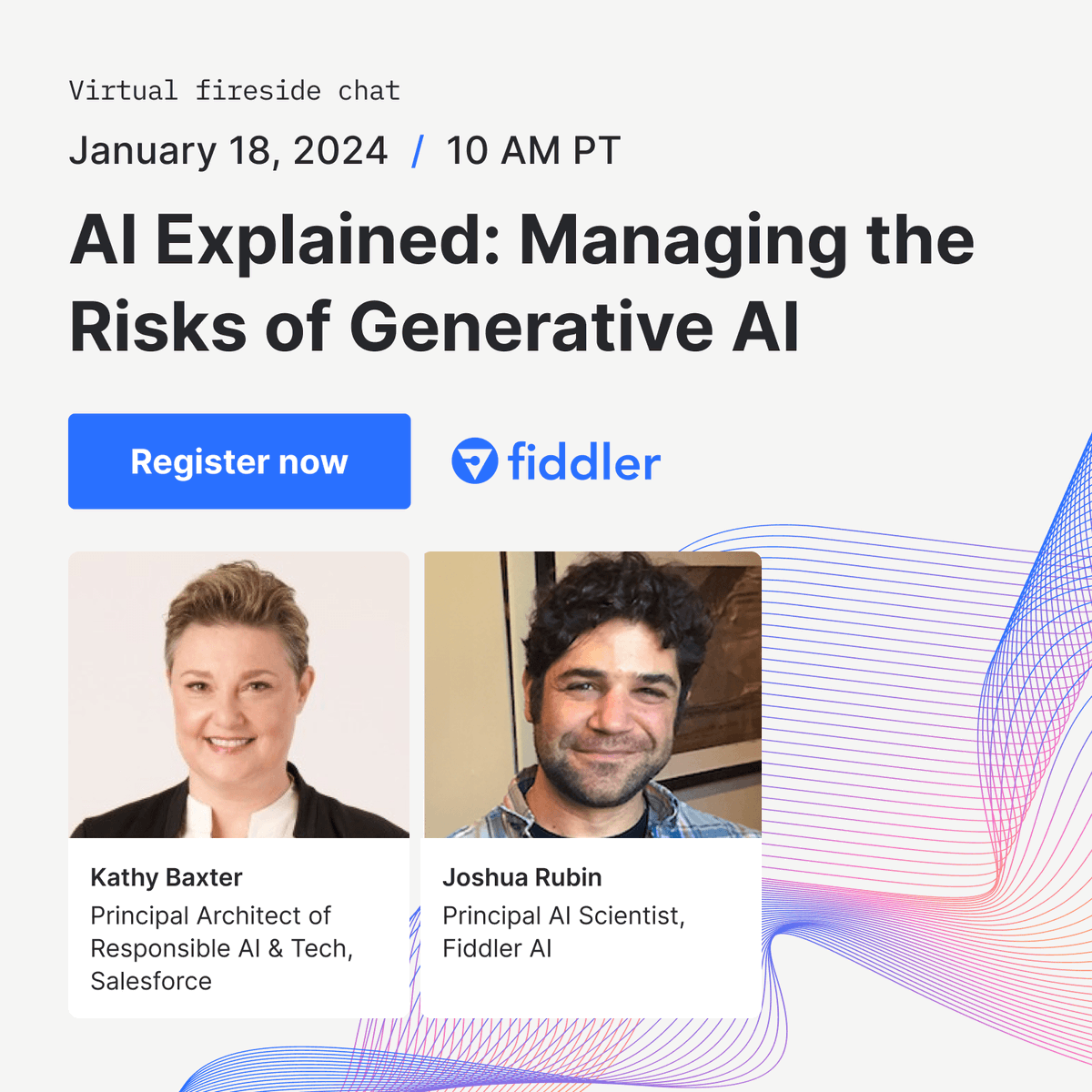 Join <a href="/baxterkb/">K</a> from <a href="/salesforce/">Salesforce</a> on our next #AIExplained to discuss #EthicalAI practices organizations can follow to minimize potential harms and maximize the social benefits of #AI.

📅Register now: fiddler.ai/webinars/ai-ex…