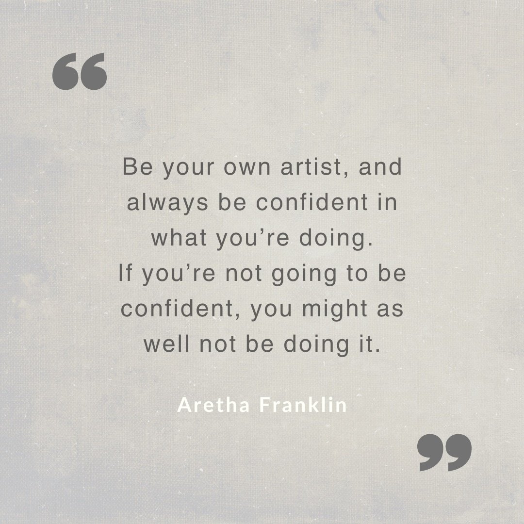 pianopossible's tweet photo. Some wise words from #ArethaFranklin,"be your own artist, and always be confident in what you’re doing. If you’re not going to be confident, you might as well not be doing it." Take her advice and be confident with your #music and interpretation at the #piano.  #gopractice https://t.co/MWnffMqW0x