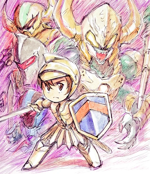 #2023年自分が選ぶ今年の4枚 来年も多分ナムコ系の絵が多めですけど宜しくお願いします! 沢山の、リポスト、感想リプライ誠にありがとうございました!