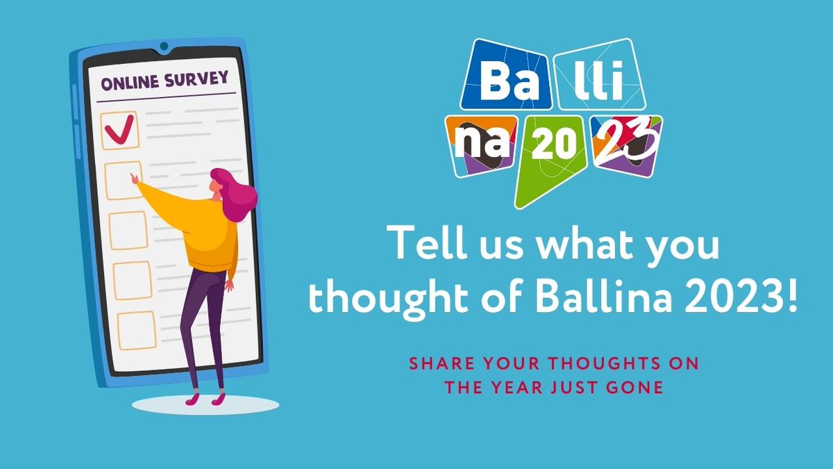 ⭐⭐⭐⭐⭐TAKE OUR SURVEY ⭐⭐⭐⭐⭐
#Ballina2023 is over, and what a year it's been, with over 70 events in the event calendar, and lots of connections, friendships and memories made along the way. Can you spare a few minutes to tell us what you thought? surveymonkey.com/r/FMKBKP3