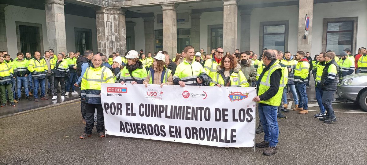 FIUSO_Asturias's tweet photo. #USOindustria Asturias muestra TOTAL RECHAZO al intento de criminalizar la #AcciónSindical por parte de la dirección de #OROVALLE expedientando a 6 compañerxs.En lugar de negociar y solucionar la fractura con la parte social, pretenden coartar la #LibertadSindical #lucha #juntxs https://t.co/T9b7Z0yFJM