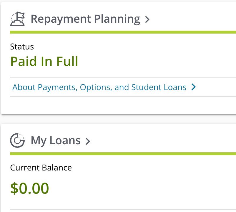 I have received some amazing and very generous gifts from my incredible clients but this one touched me. 

He asked what I wanted for Christmas. I sent some shoes. He said “Pretty, what’s the student loan balance?”

I am officially debt-free! Thank you so much, C! 🥹🥰