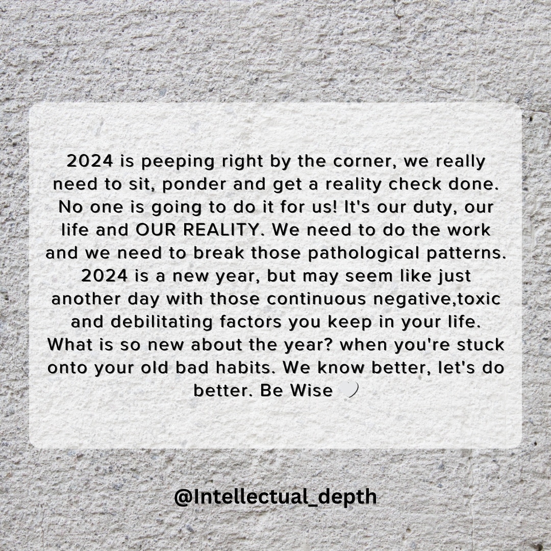 Anticipating an amazing 2024! Filled with positive habits, good company and great opportunities 🤍🎙👂🏽
Choose positive change and nurture goodness into your life. 

#intellectualdepth #findingyourID  #growthmindset #choosehappiness #choosechange