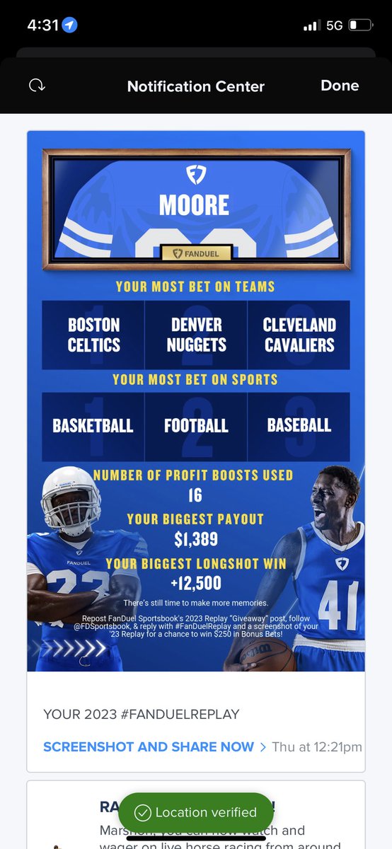 shonglizzy27's tweet photo. @FDSportsbook #FanDuelReplay https://t.co/HjCZm4RcSZ