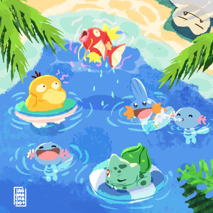 「swimming」 illustration images(Latest｜RT&Fav:50)