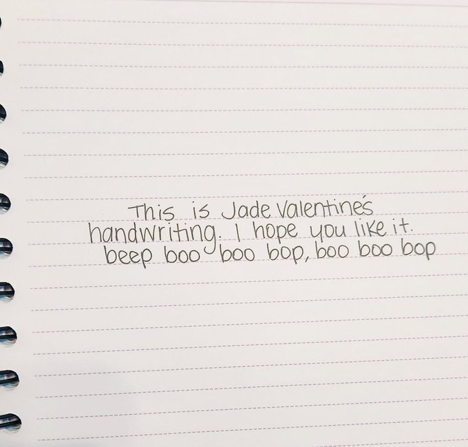 the girl vs. her handwriting.  not sure why but I just really wanna see hot girls and their handwriting