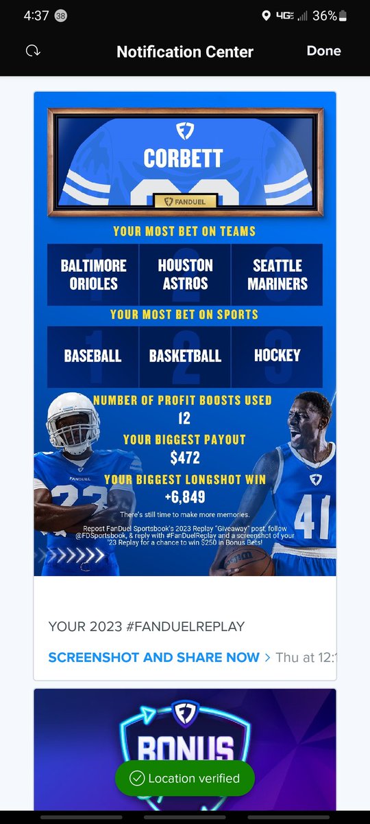 Bowhunter_TC's tweet photo. @FDSportsbook #FanDuelReplay https://t.co/Dkiqg3OJpz