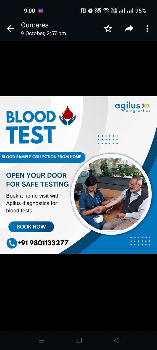 AHMADSADAB3's tweet image. Contact us-981133277 #bloodtesthomecollection #bloodtestnearme #fullbodytest #bloodtestpackage #healthcare #bloodtestathome #cbctest #lfttest #lipidprofiletest #vitamintest #viraltest #harmonetest @agilusDx