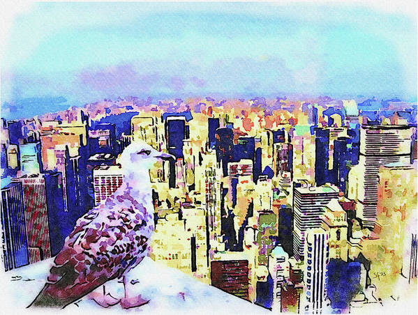 art4artsake7's tweet photo. New Artwork! 
Prints available here>
https://t.co/ig81Vk5hZq

#DeckYourWalls #ArtPrintsForSale #art #Seagull #NewYorkCity #Watercolor #Whimsical #BuyIntoArt #SupportHumanArtists #FineArt https://t.co/xEp62xqp8Q
