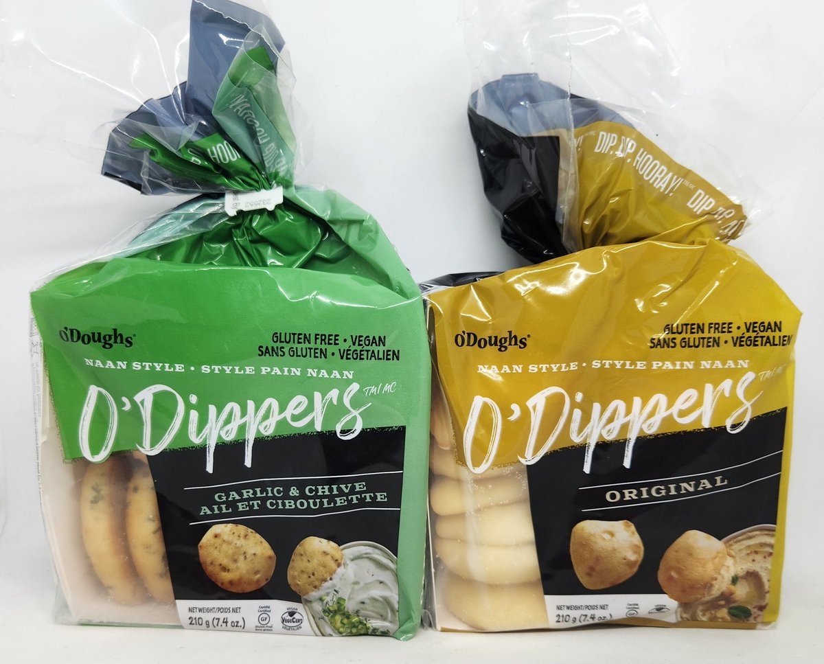PeppersFoods's tweet photo. NEW O'Doughs Naan Style O'Dippers! These bite sized gluten free naan style dippers are unique & delicious! Available in Garlic & Chive and Original.
#glutenfree #vegan #naan #dippers #victoria #yyj https://t.co/53EFMeWIZ5