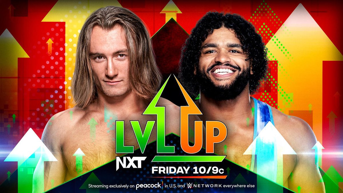 NXTLevelUp's tweet photo. What was the best #NXTLevelUp moment of 2023? 

We're reliving the greatest matches of the year TONIGHT at 10/9c!

🦚 @peacock
🌎 @WWENetwork https://t.co/WndGHMS7Rq