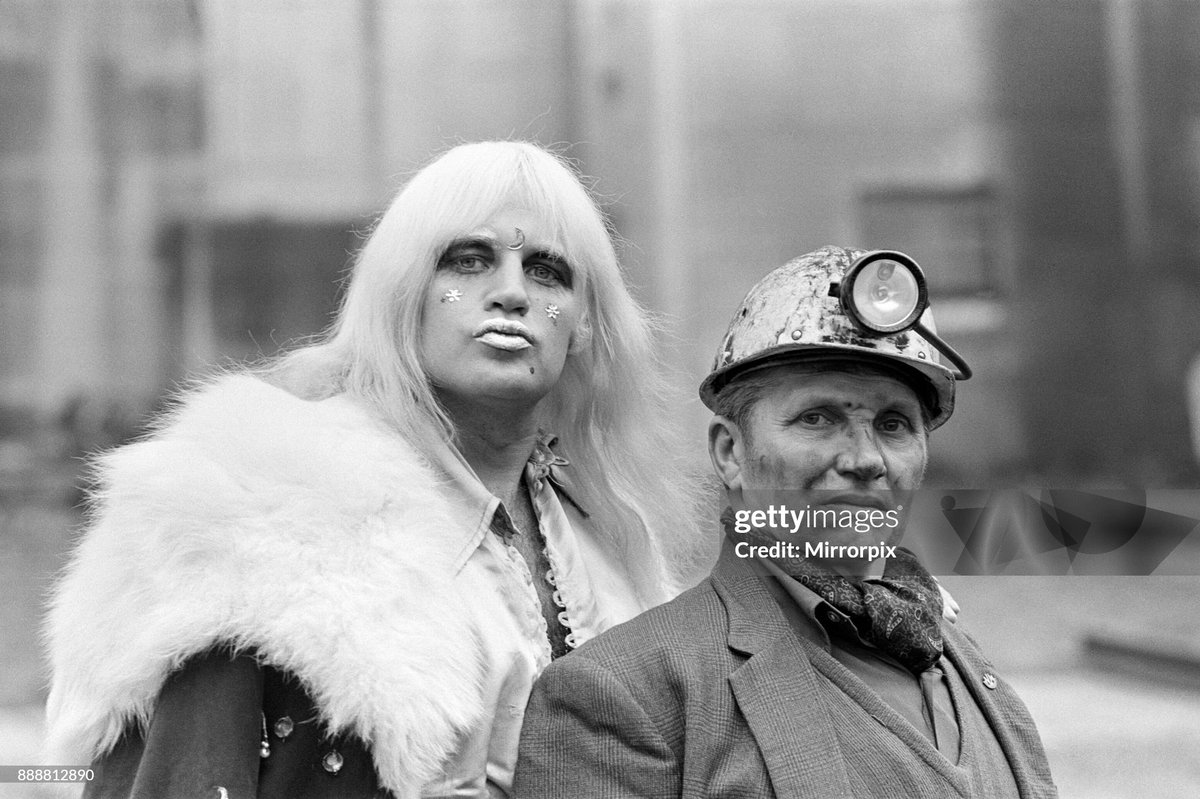 Adrian Street, Welsh professional wrestler, pictured with his father, a coal miner (1974)