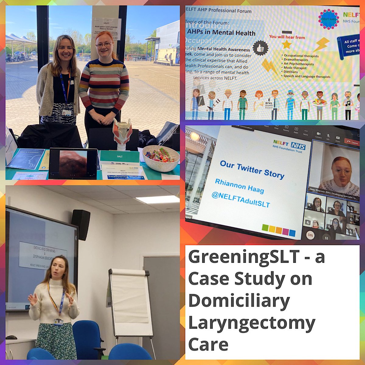 8/12
✨We shared our skills:
✅using SoMe #NELAHPsWebinar 
✅#GreenerAHPs case study @SusHealthcare & @SLTSusnet
✅#dysphagia & #EOL training for NH staff @Significant_7 & dom carers @john_timbs @cpvnel 
✅shared intensive EDS placement for #SLT2B to PEs 
✅#AHPsInMH @NELFT_AHP