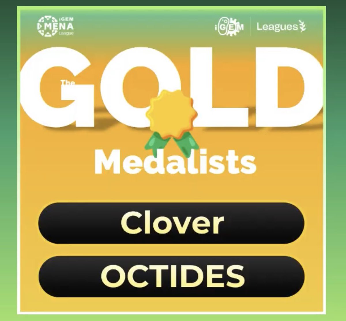 clover_ksa's tweet photo. This wonderful news , thank you @iGEMMENALeague https://t.co/Qk2D8zX6Kl