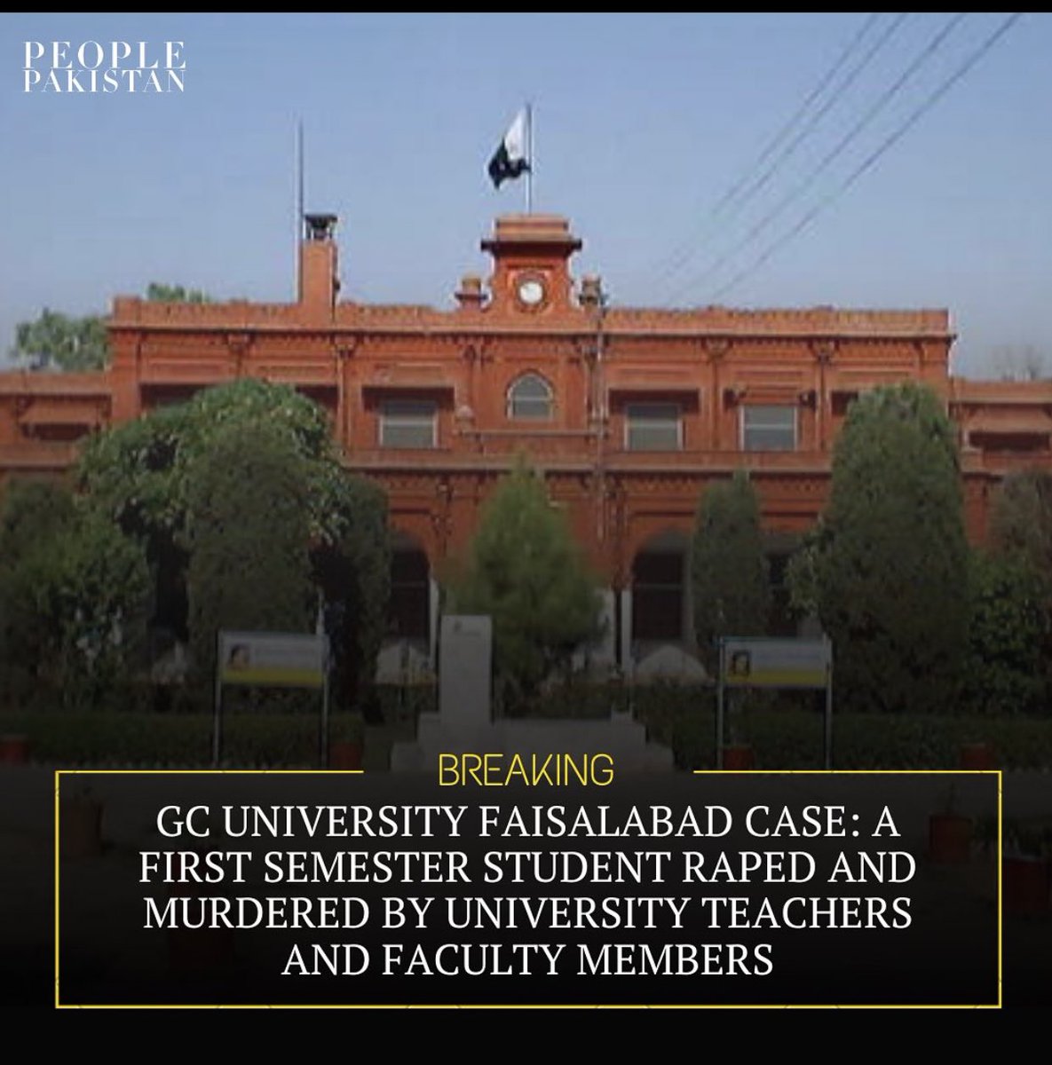 What on Earth is this??? 

This is horrifying news and no one is talking about it. 

#GCUniversity #Faisalabad