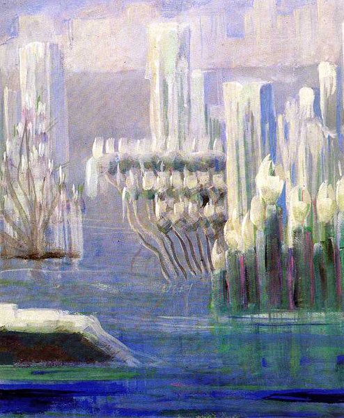 If you see this tweet you have to mention one of your favourite paintings

Creation of the World VI by Mikalojus Konstantinas Čiurlionis