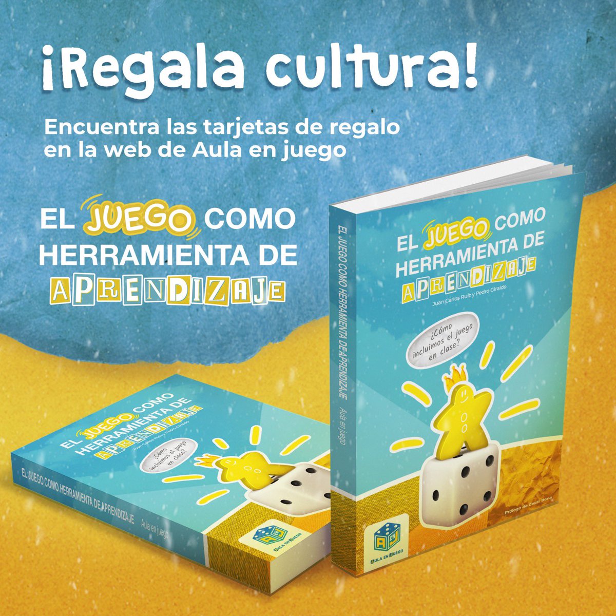 EL JUEGO COMO HERRAMIENTA DE APRENDIZAJE. ¿CÓMO INCLUIMOS EL JUEGO EN CLASE?

PREVENTA. FECHA DE LANZAMIENTO: 19 ENERO DE 2024
FIRMADO Y DEDICADO POR LOS AUTORES
DESCARGA LA TARJETA REGALO AL REALIZAR EL PEDIDO. REGALA CULTURA

aulaenjuego.com/producto/el-ju…