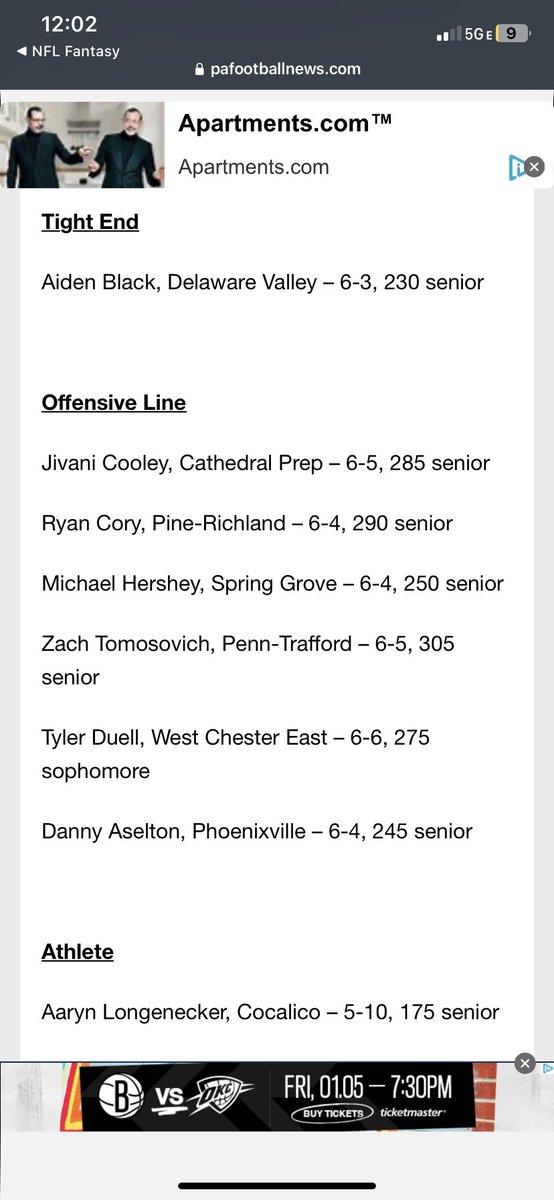 5a All-State Offensive line‼️
Uncommitted
6’4”
260
Cell: 610-906-(2125)